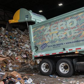 Eureka truck inside facility.